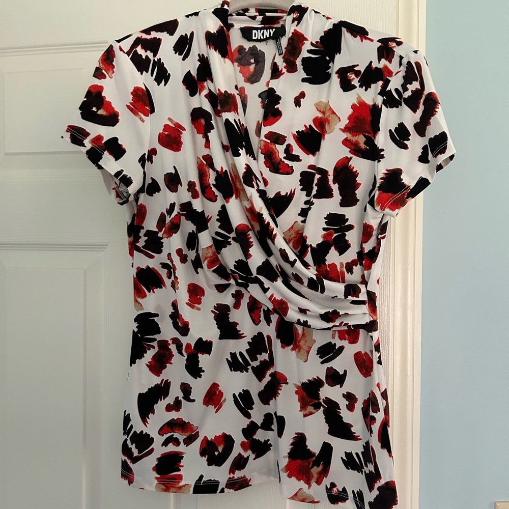 DKNY Surplice Top